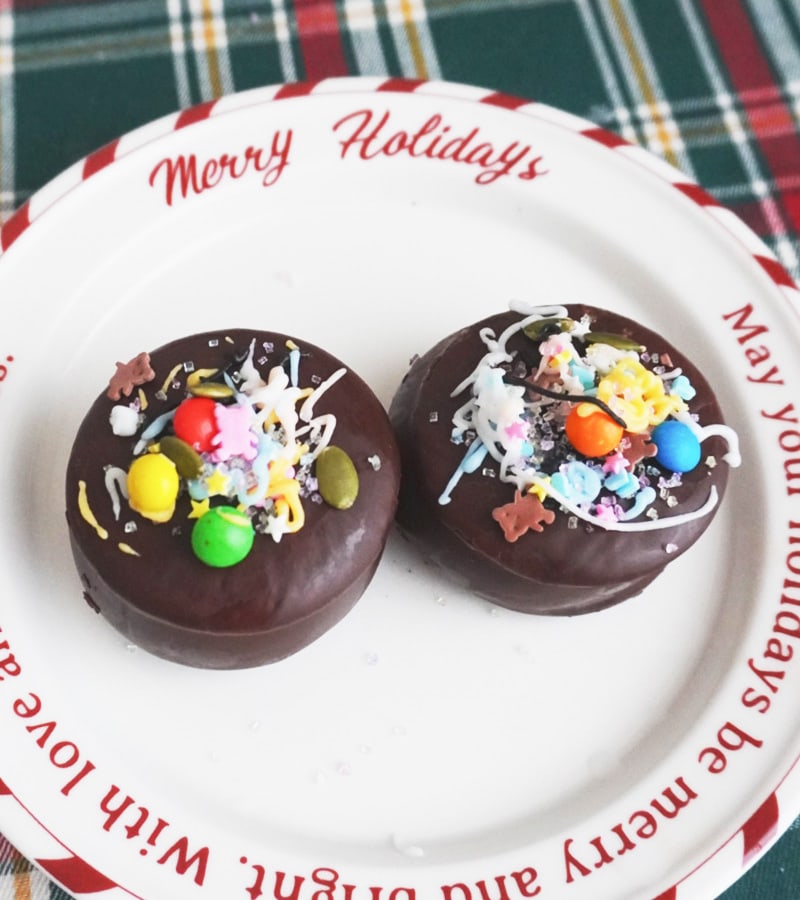 ロッテ生チョコパイを使ったきらきら生チョコパイケーキ