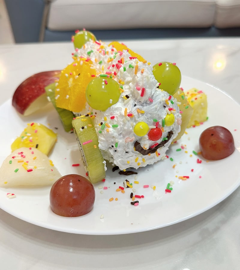 ロッテ生チョコパイを使ったくま車ケーキ