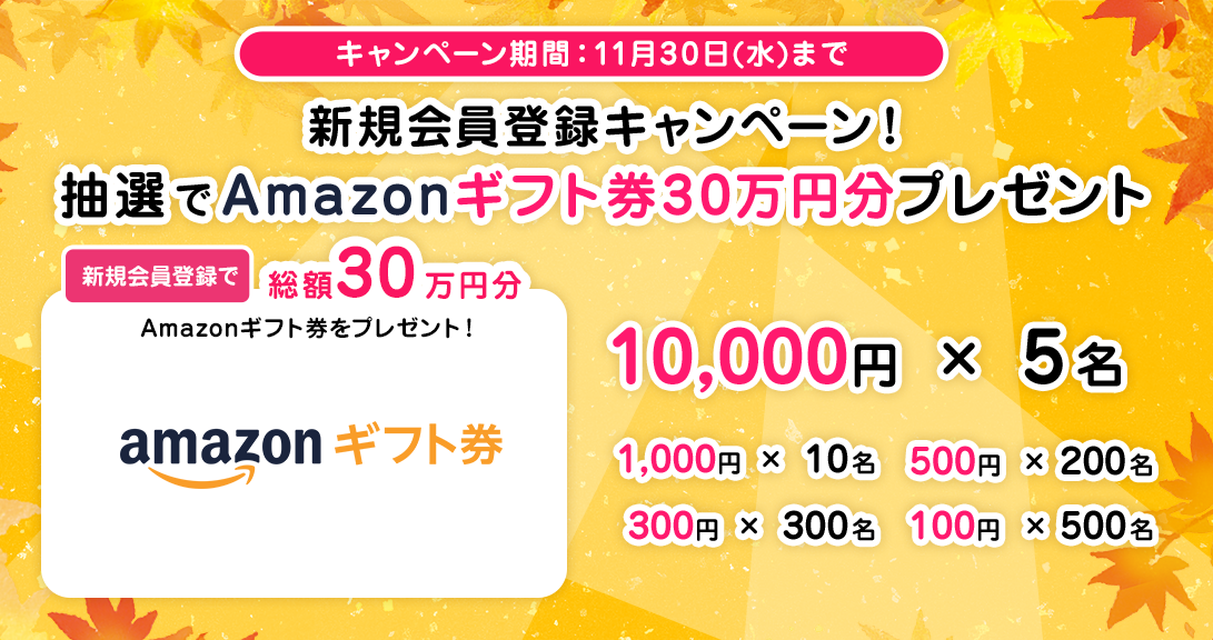 新規会員登録キャンペーン！抽選でレイコップ商品もしくはAmazonギフト券30万円分プレゼント