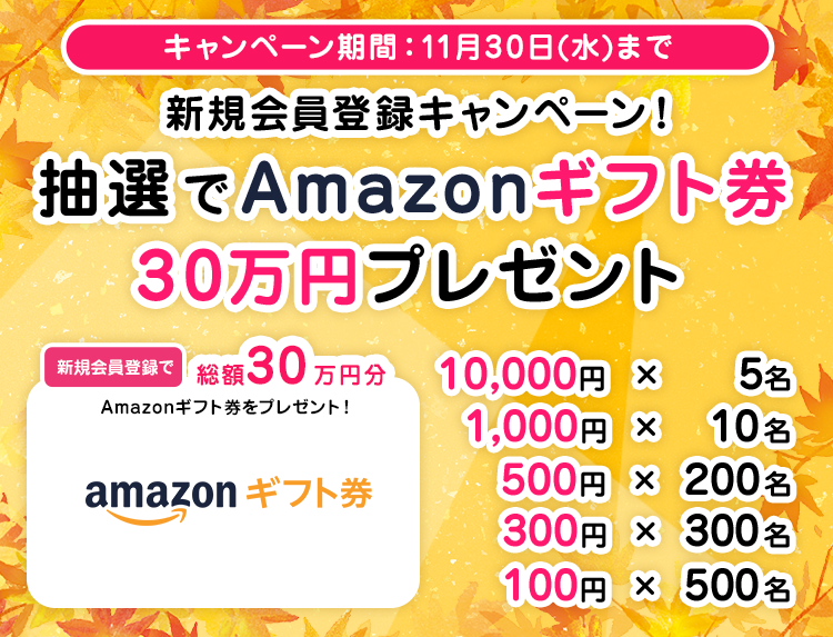 新規会員登録キャンペーン！抽選でレイコップ商品もしくはAmazonギフト券30万円分プレゼント