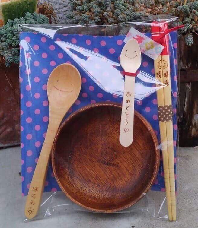 木製カトラリー名入れ