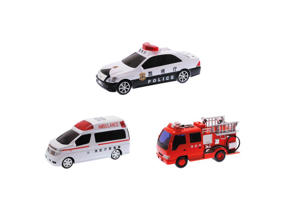 サウンドクラウンパトカー、エルグランド救急車、サウンドポンプ消防車 | ママノワ