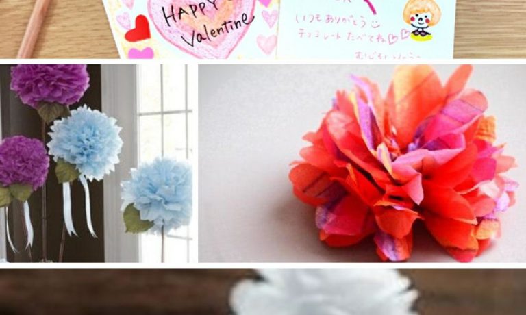 【10日】ラッピング用お花のポンポン&メッセージカード作り