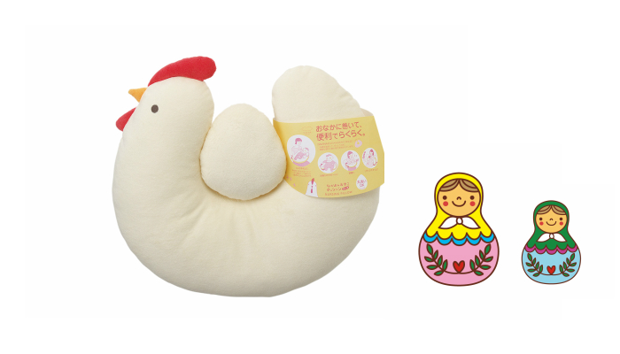 プレゼント 授乳タイムや赤ちゃんのお座りをサポートする おやこクッションコッコ ママノワ