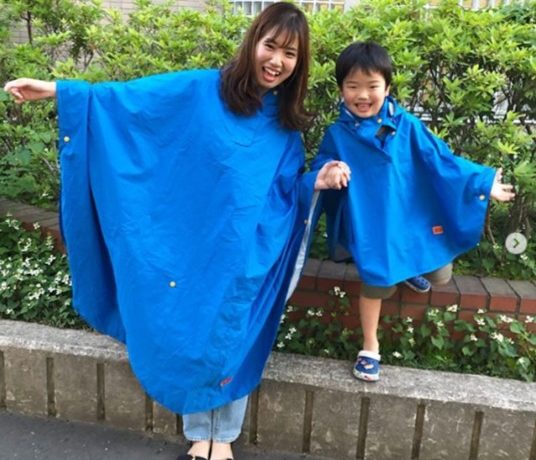 雨の日の自転車も怖くない カルガモットポンチョ 大人用 幼児用 モニターママの口コミ ママノワ