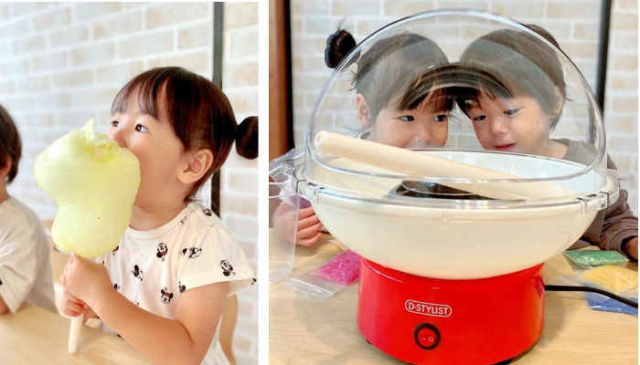 子どもと一緒にわたあめ作り！「コットンキャンディードーム」モニターママの口コミ！