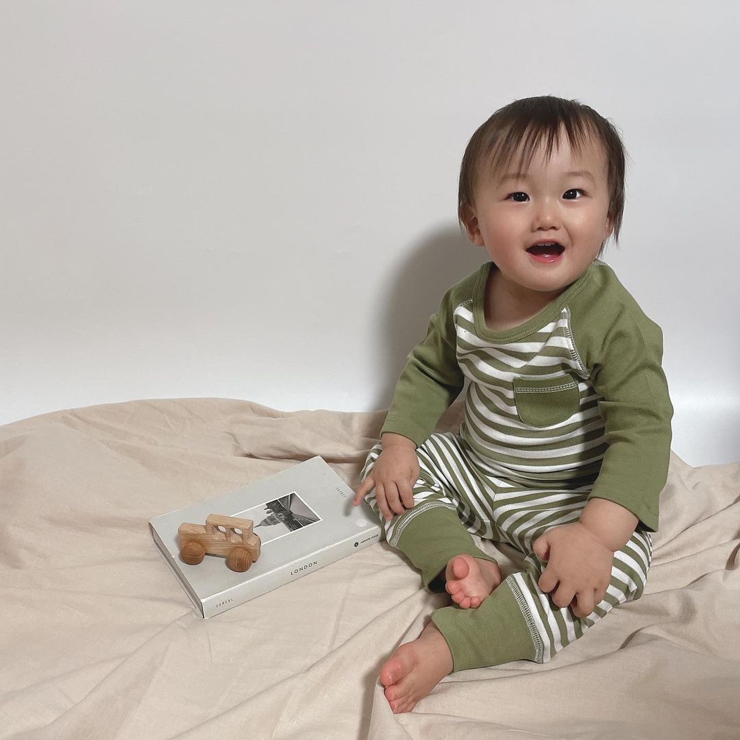 L’ovedbabyのセットアップ「Raglan T-Shirts」と「Jogger Pant」モニターママの口コミ