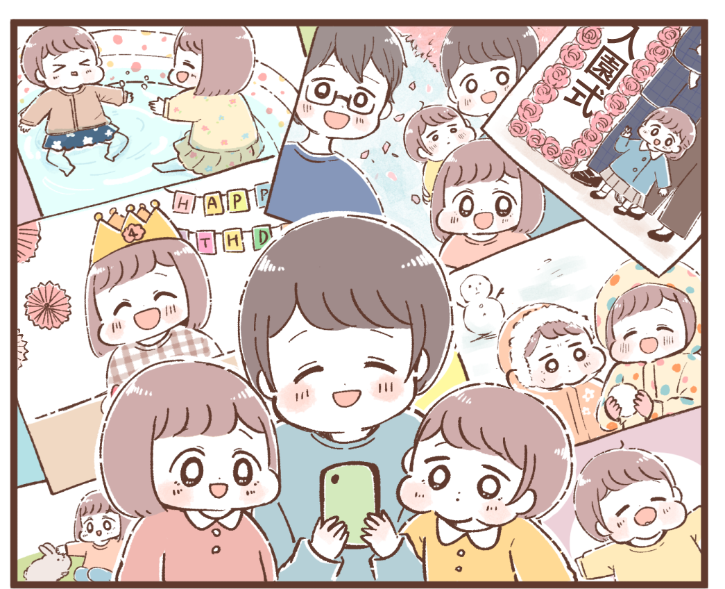【育児漫画】家族友人に年賀状でお手紙を♪写真映えする「おうちde年賀状2022」で子どもの笑顔を届けよう！