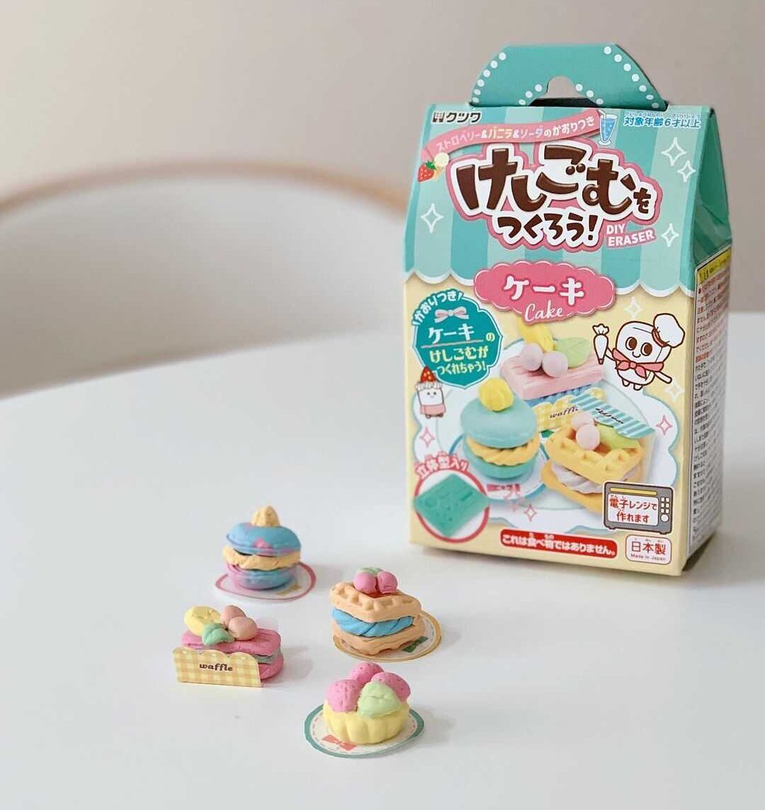 電子レンジで作る工作キット「けしごむをつくろう（おすし、レストラン、ケーキ）」モニターママの口コミ！