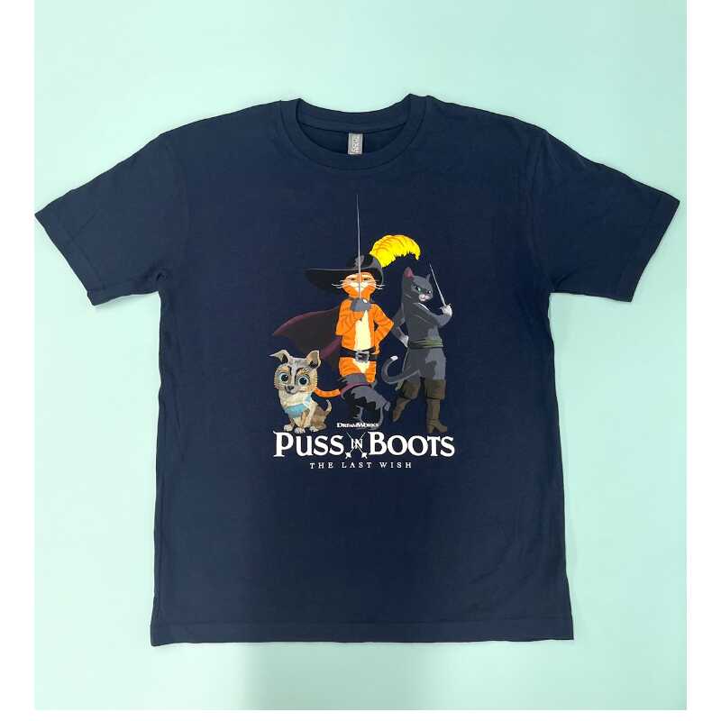 プレゼント！全国公開中の映画『長ぐつをはいたネコと9つの命』オリジナルTシャツ