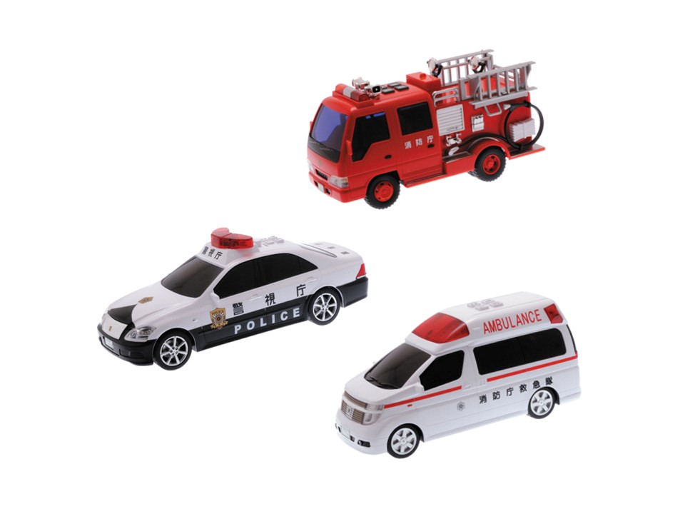 サウンドポンプ消防車/サウンドクラウンパトカー/エルグランド救急車