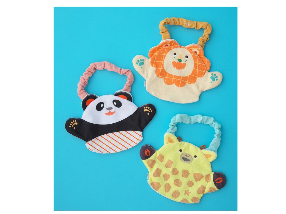 いないいないばぁスタイ(ライオン、パンダ、きりん)