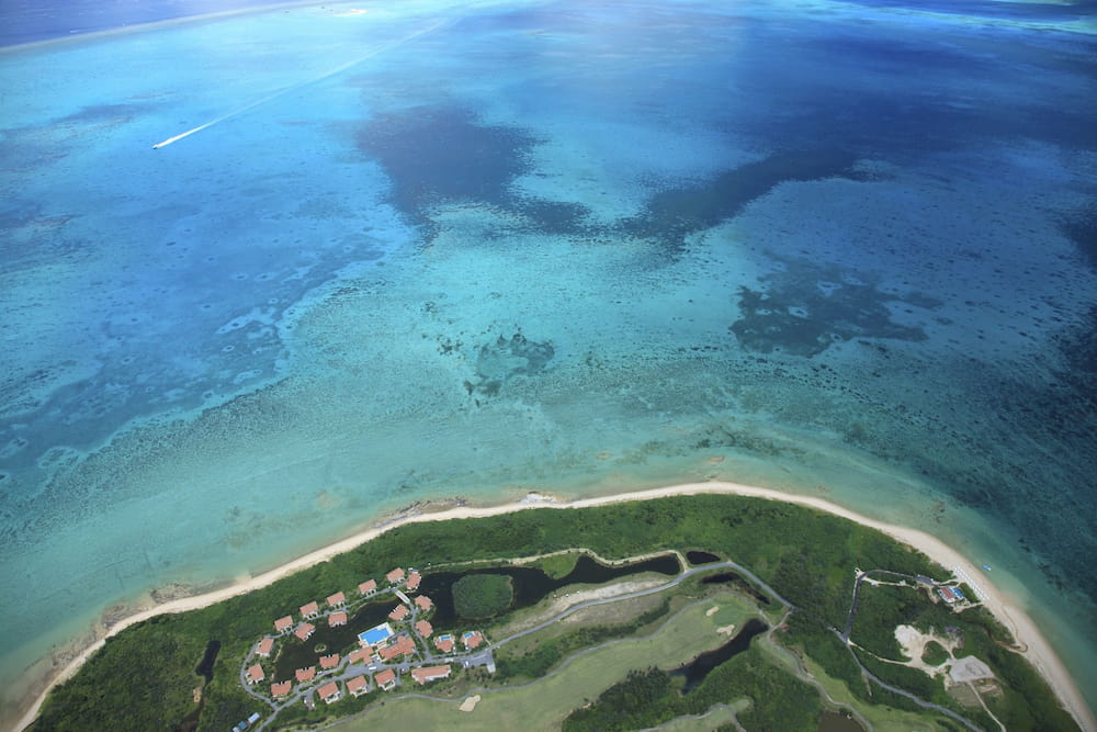 【リゾナーレ小浜島】空撮